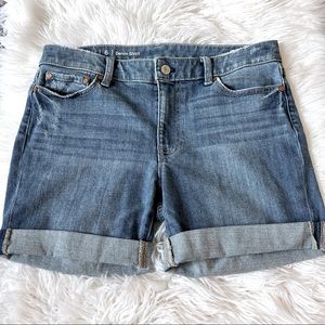 Talbots Women’s Cuffed Distressed Denim Shorts Size 6